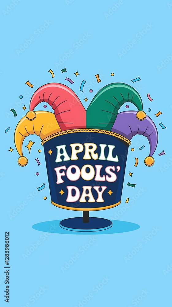 Fototapeta premium april fools' day Story, illustration Art. 