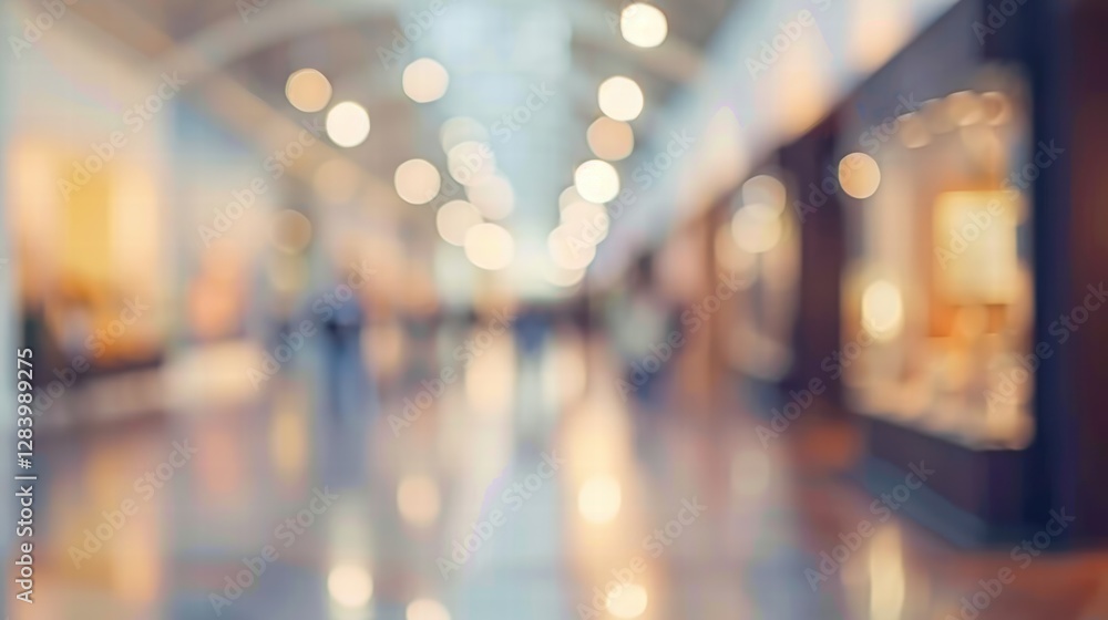 Blurred abstract perspective of a museum hall with soft ambient light. Blurred abstract perspective of a museum hall with soft ambient light.