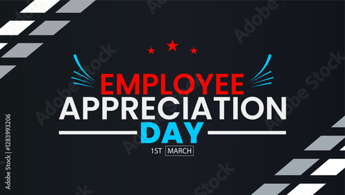 Employee Appreciation Day Banner, Celebrate and Recognize Hard Work