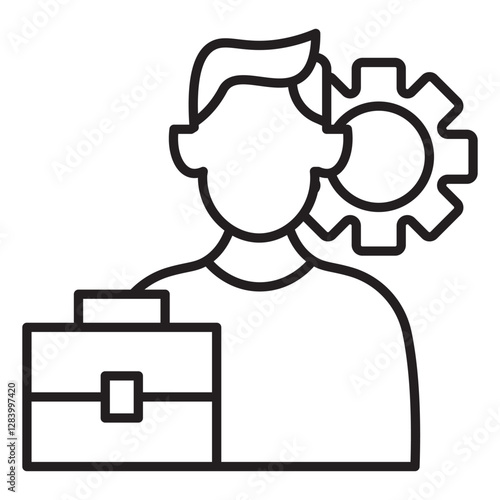 business management vector icon