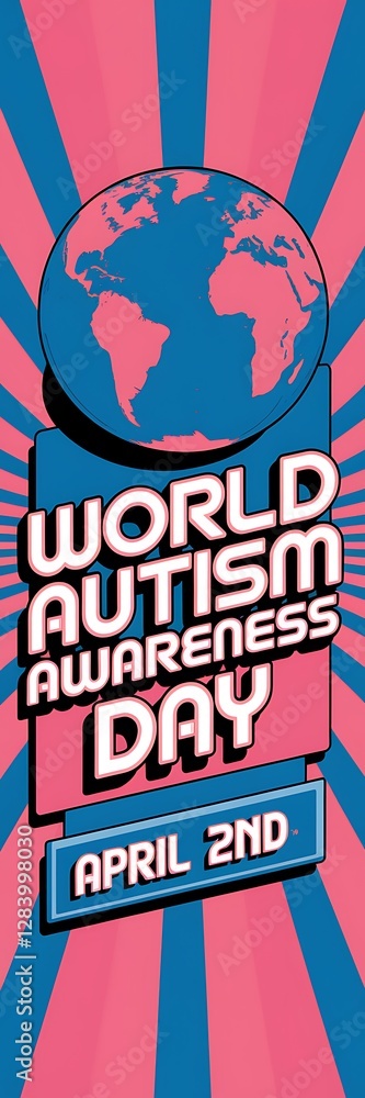Fototapeta premium world autism awareness day Story, autism awareness day Story, illustration Art. 