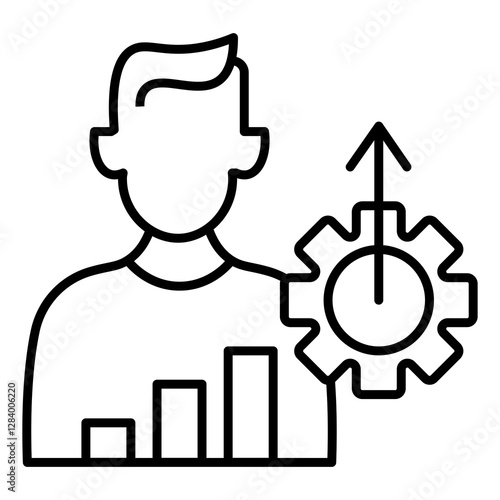 business performance vector icon