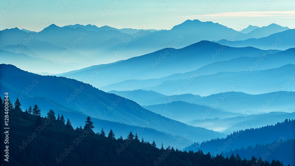 Blue gradient background. Blue gradient background.