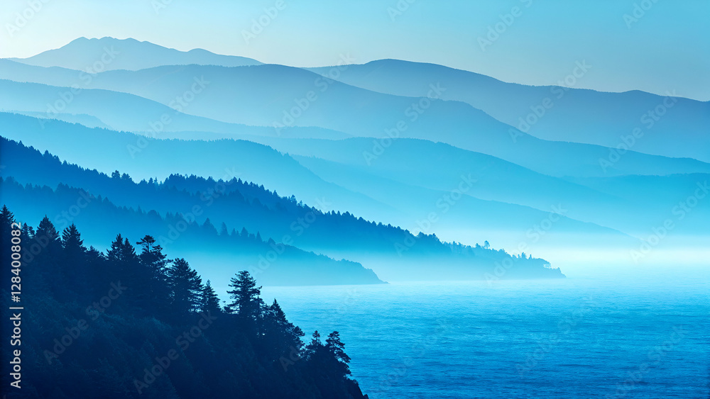 Blue gradient background. Blue gradient background.