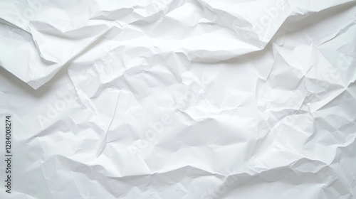 Wallpaper Mural Crumpled White Paper Texture Background (1) Torontodigital.ca