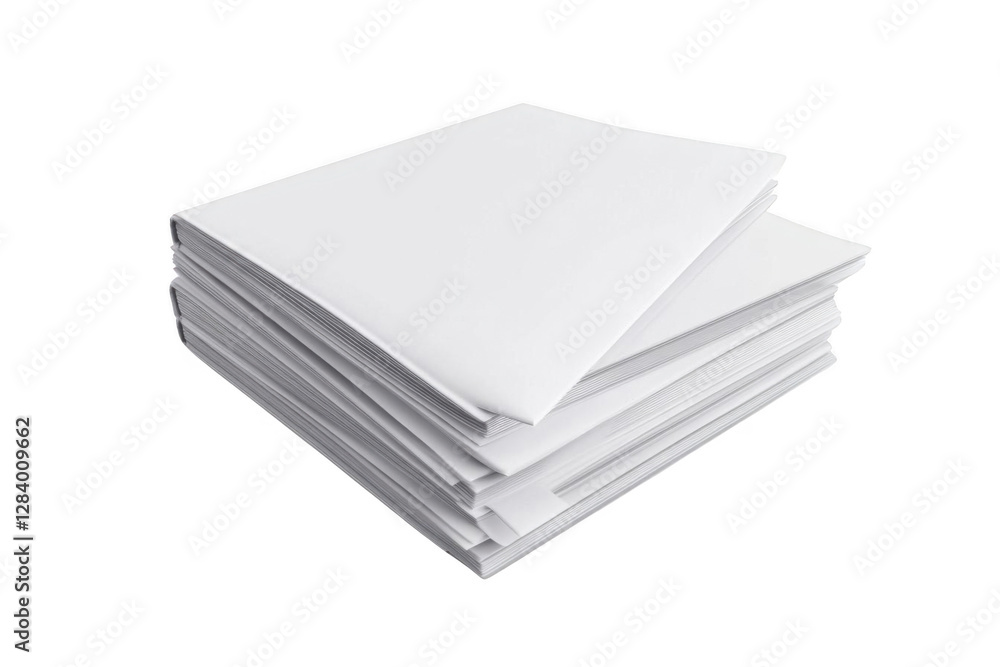 Stack of Paper Creates Visual Interest with Clean Lines and Minimalist Composition. Stack of Paper Creates Visual Interest with Clean Lines and Minimalist Composition.