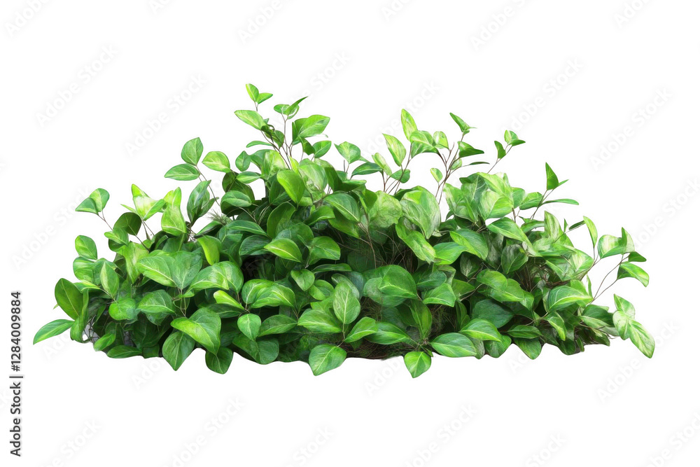 Green Leaves Grow Beautifully on Black Background with Lush Foliage Theme. Green Leaves Grow Beautifully on Black Background with Lush Foliage Theme.