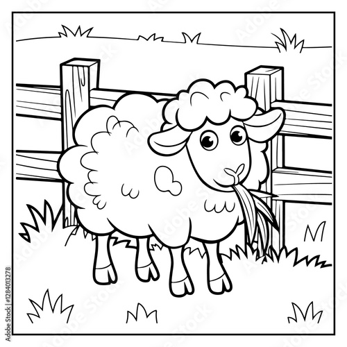 Cozy Farm Animals Bold and Easy Coloring Book For Kids and Adults
