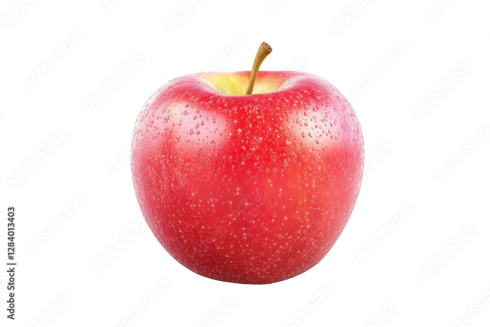 Red Apple with Water Droplets on Black Background, Fresh Fruit, Healthy Eating. Red Apple with Water Droplets on Black Background, Fresh Fruit, Healthy Eating.