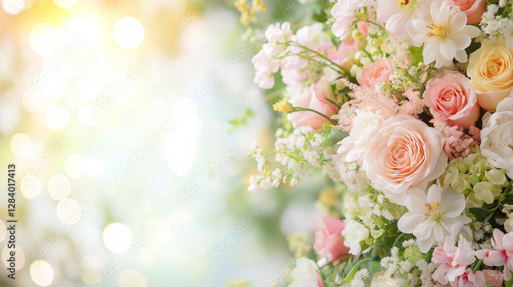 Floral Symphony: An enchanting array of fresh flowers, including roses, and others blossoms in a vibrant display of color and texture. The delicate petals. Floral Symphony: An enchanting array of fresh flowers, including roses, and others blossoms in a vibrant display of color and texture. The delicate petals.