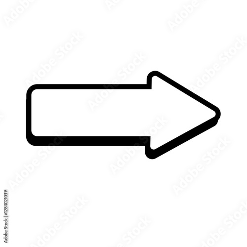 Straight arrow cartoon comic