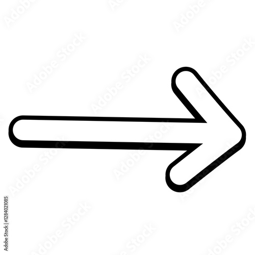 Straight arrow cartoon comic