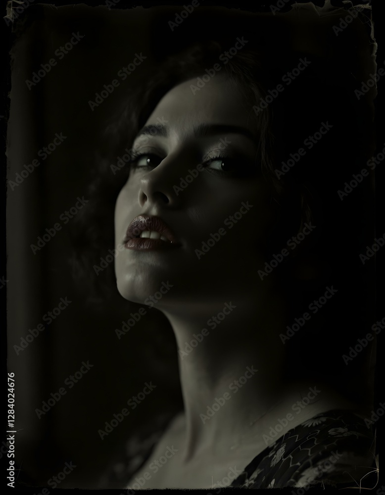 Soft Light and Thoughtful Gaze: A Portrait of a Woman