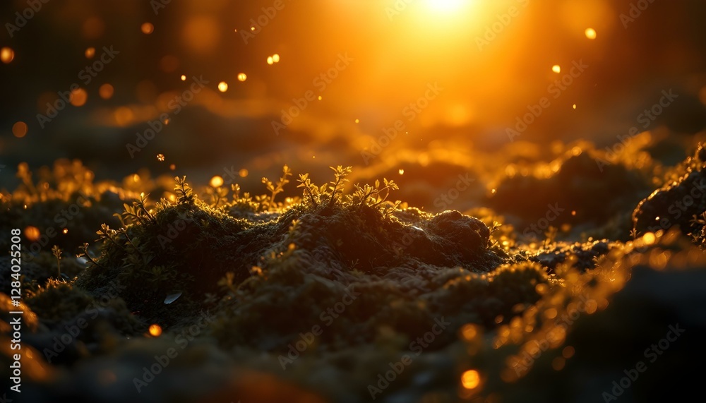 Golden Sunset Hillside