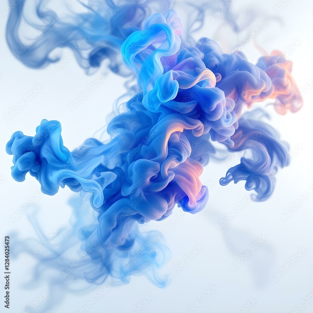 Smoke Clouds in Blue and Pink: A Mesmerizing Visual Display