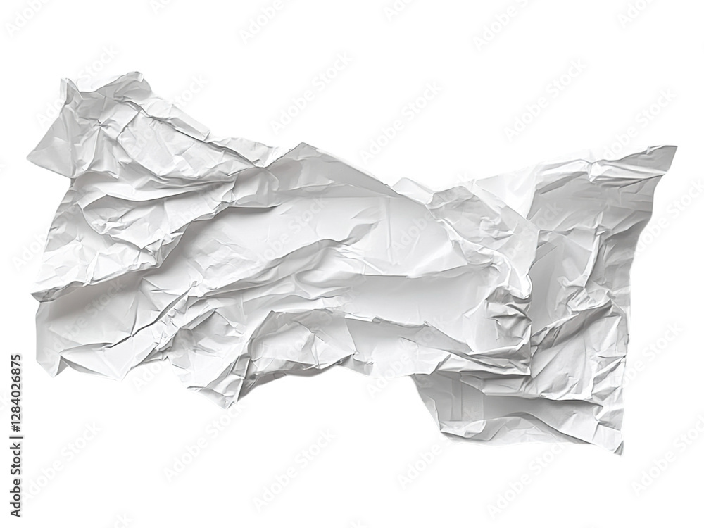 Obraz premium Crumbled shop receipt roll paper