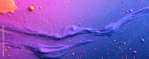 Splashes of vibrant colors blend seamlessly into a textured backdrop offering a visually stimulating surface ideal for artistic endeavors or graphic design. This canvas invites creativity