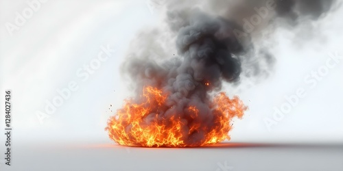 Explosion with Fire and Smoke