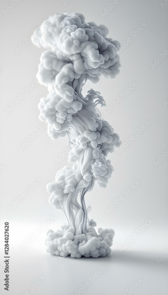 White Cloud Formation: A Mesmerizing Study in Fluidity and Form