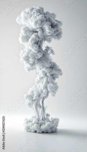 White Cloud Formation: A Mesmerizing Study in Fluidity and Form