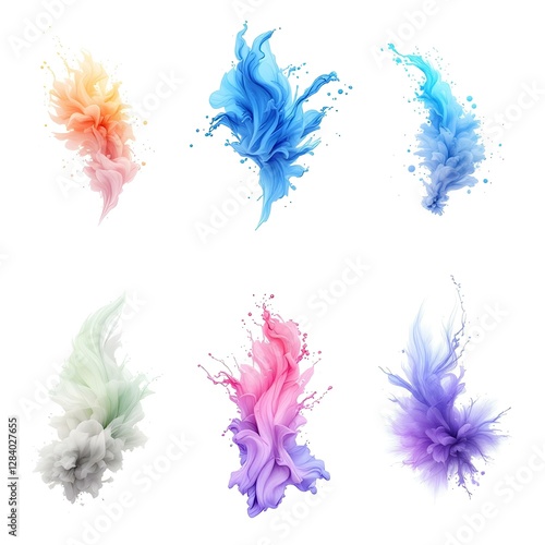 Colorful Smoke Clouds
