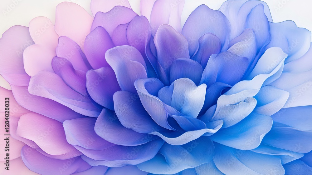 Beautifully layered flower petals in shades of pink and purple, showcasing delicate textures and color Beautifully layered flower petals in shades of pink and purple, showcasing delicate textures and color