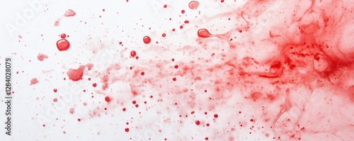 Rich crimson stains and splashes form a dynamic texture backdrop perfect for creative projects that require a striking and colorful aesthetic. The layout allows for versatile design applications