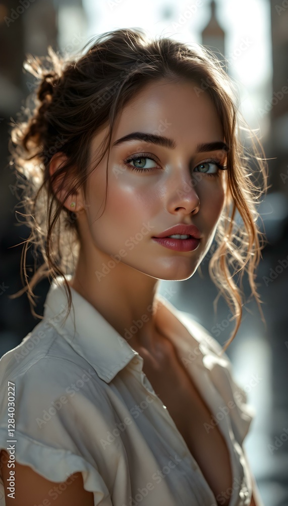 Elegant Beauty: A Portrait of Serenity