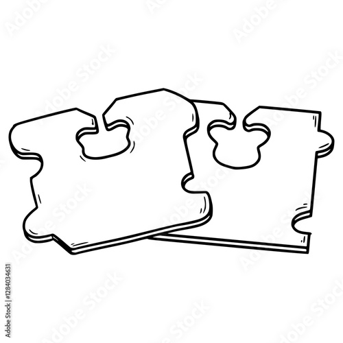 bread clips illustration hand drawn outline vector