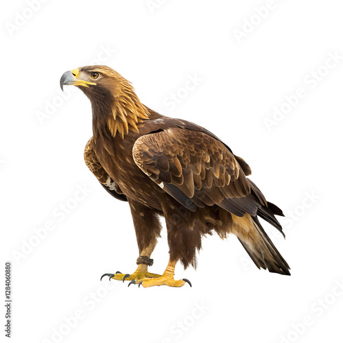 golden eagle isolated on white
