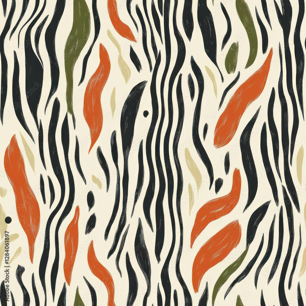 Abstract zebra print pattern design Abstract zebra print pattern design