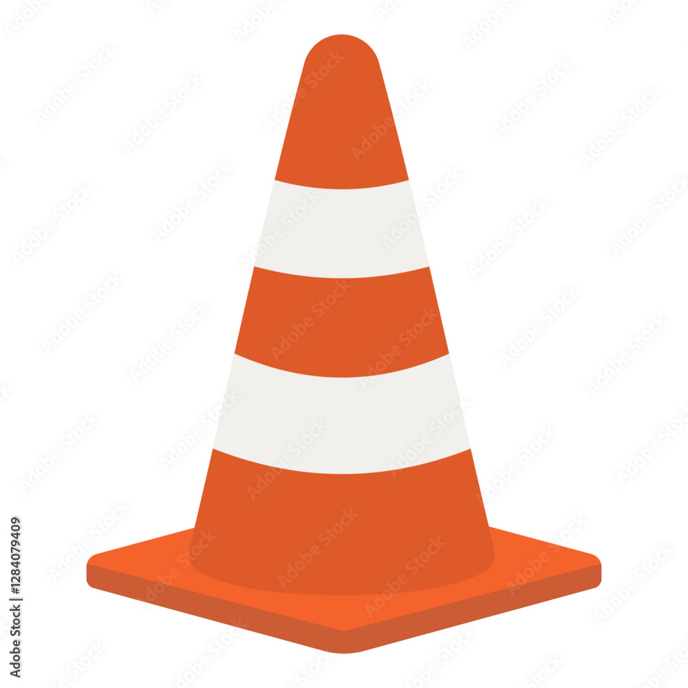Traffic cone. Vector illustration. Traffic cone. Vector illustration.
