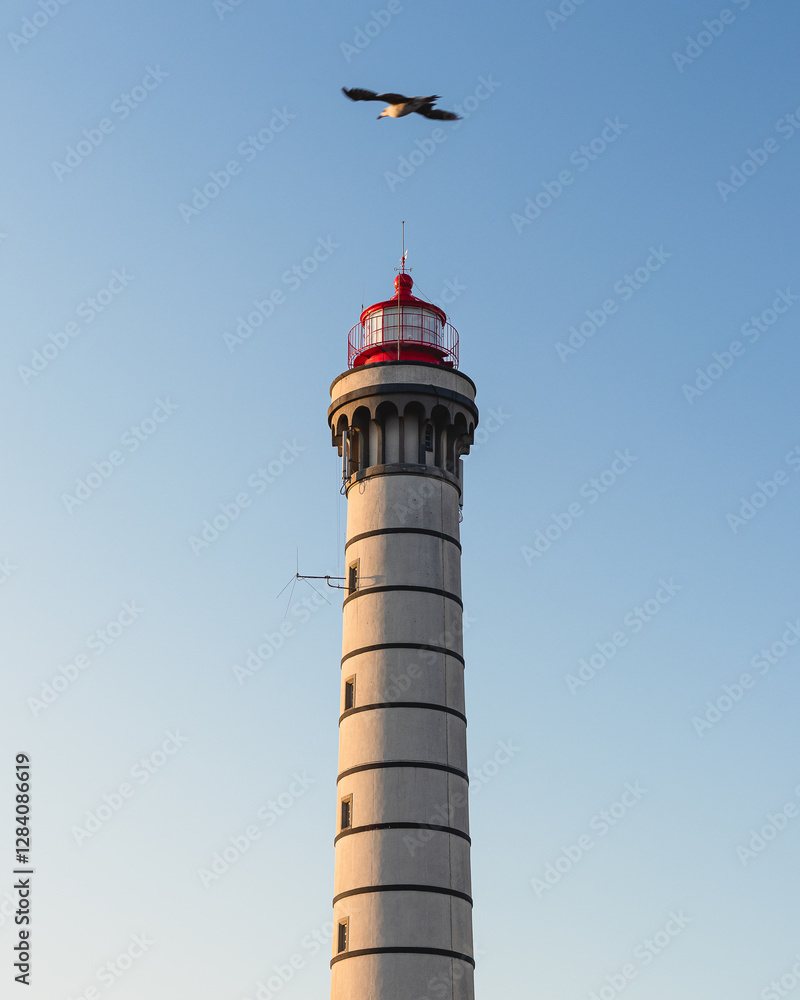 lighthouse on a blue sky lighthouse on a blue sky