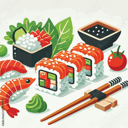 seafood, sushi, gourmet, fresh, delicious, rice, food, traditional, fish, japanese, cuisine, sashimi, maki, asian, tasty, culinary, healthy, salmon, roll, lunch, japan, seaweed, restaurant, dinner, as