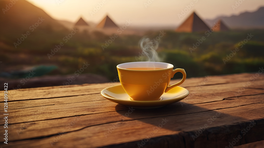 cup of coffee on the table cup of coffee on the table