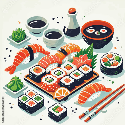 seafood, sushi, gourmet, fresh, delicious, rice, food, traditional, fish, japanese, cuisine, sashimi, maki, asian, tasty, culinary, healthy, salmon, roll, lunch, japan, seaweed, restaurant, dinner, as