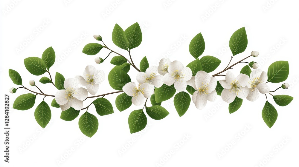 Obraz premium Springtime Floral Branch Ornamentation