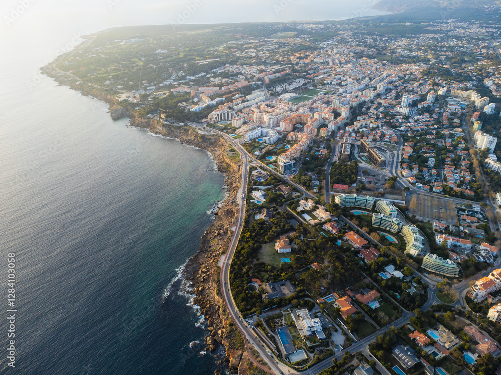 Fototapeta premium aerial view of the city of Cascais, Lisbon