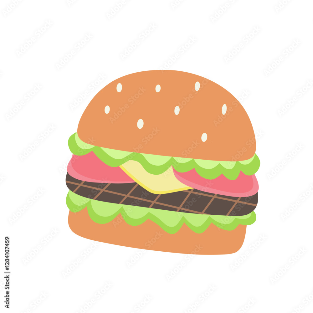 cheeseburger vector illustration cheeseburger vector illustration
