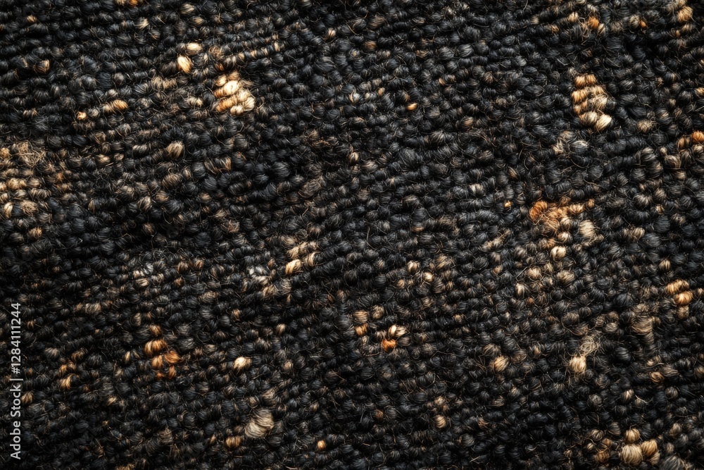 Fototapeta premium Textured close-up of a woven fabric showcasing intricate patterns and earthy colors in a craft setting
