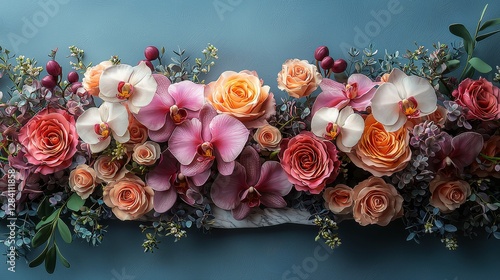 Vibrant floral arrangement indoor setting high-quality photography bright colors close-up perspective natural beauty