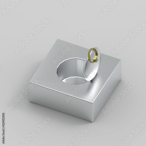 3d Metal box