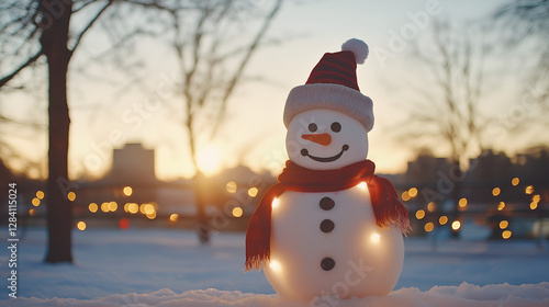 snowman on the street
