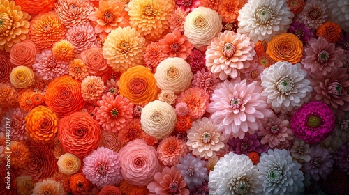 Vibrant flower arrangement botanical garden floral photography natural setting close-up beauty in nature
