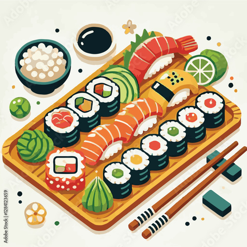 seafood, sushi, gourmet, fresh, delicious, rice, food, traditional, fish, japanese, cuisine, sashimi, maki, asian, tasty, culinary, healthy, salmon, roll, lunch, japan, seaweed, restaurant, dinner, as
