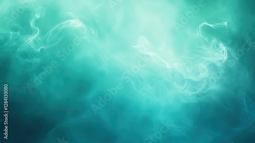 Cool-toned teal gradient background with perfectly blended silkiness for a contemporary vibe.