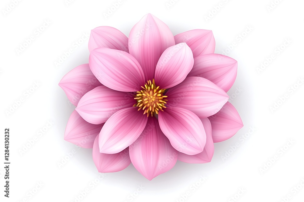 Fototapeta premium Close-up of a beautiful pink flower, perfect for spring design.