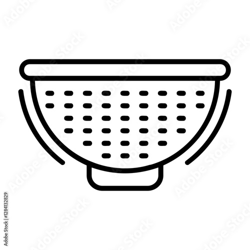 Strainer Outline Style Icon Design 