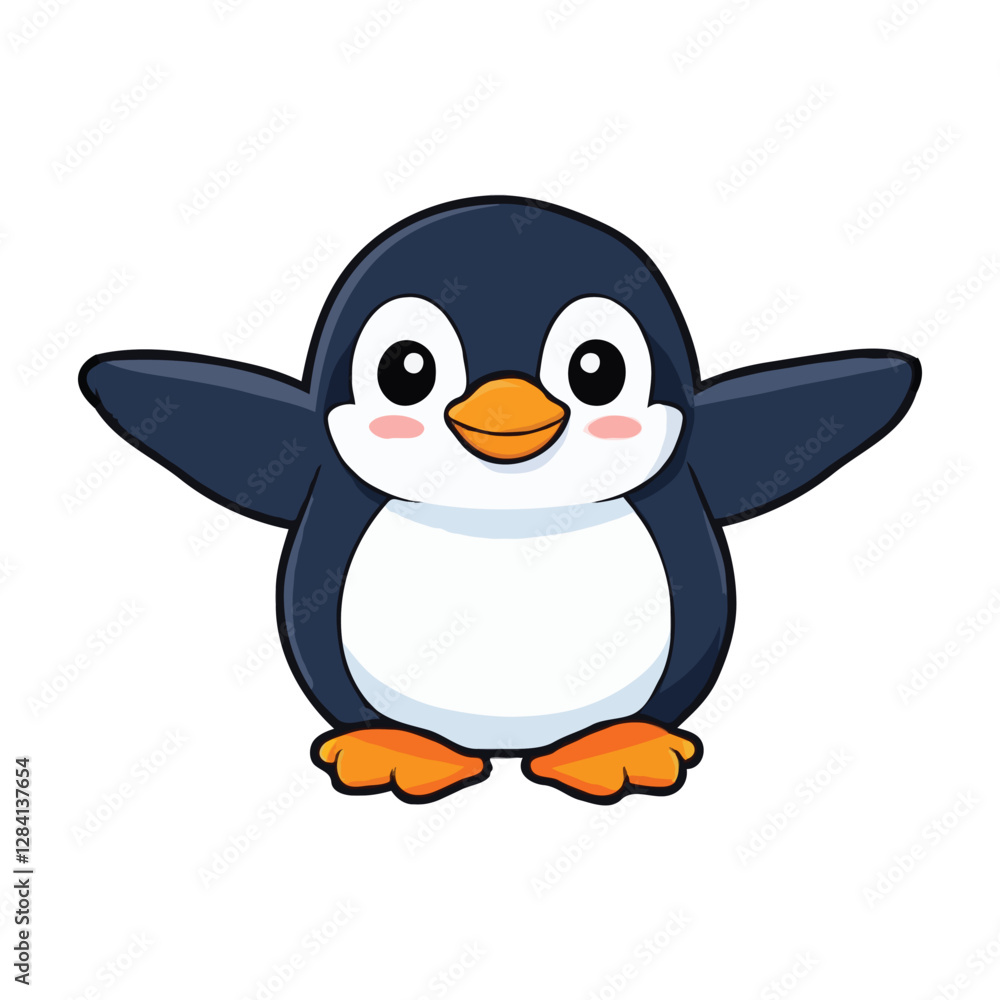 Obraz premium Penguin isolated on white background