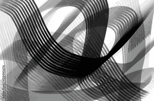 The spots are painted with a brush. Black and white
vector illustration. EPS 10